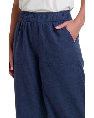 Toad & Co. Taj Hemp Wide Leg Pant - Blue