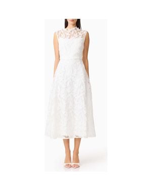 Elliatt Eris Lace Midi Dress - White