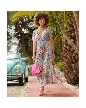 Joe Browns Vintage Tie Waist Maxi Dress - Green
