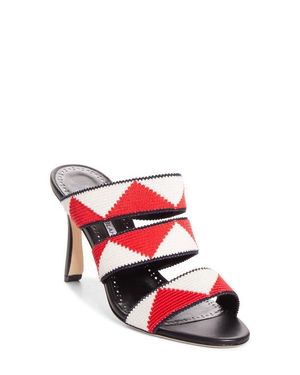 Manolo Blahnik Capro Slide Sandal - Red