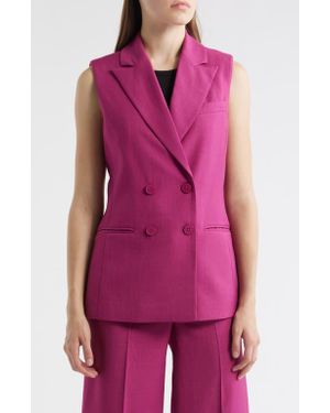 Tahari Longline Vest - Pink