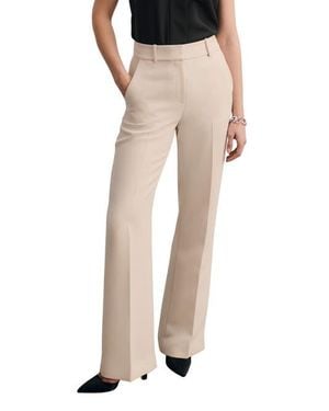 The Fold Alzira Doppio Crepe Pants - Natural