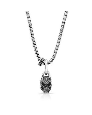 Room101 Filigree Skull Pendant - Metallic