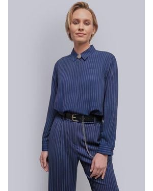 WILDFANG The Empower Long Sleeve Button Up - Blue