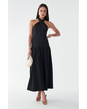 BWLDR Harvi Midi Dress - Blue