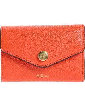Mulberry Folded Multi-Card Wallet - Orange