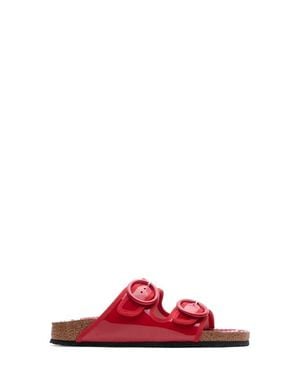 1774 BIRKENSTOCK X Repetto Arizona Round Buckle Slide Sandal - Red