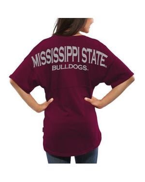 Spirit Jersey Mississippi State Bulldogs Oversized T-Shirt - Purple