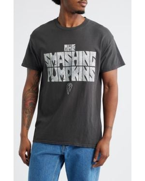 Merch Traffic The Smashing Pumpkins Logo Graphic T-Shirt - Black