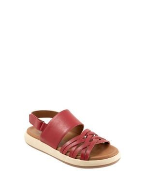 Softwalk Jewell Slingback Platform Sandal - Red