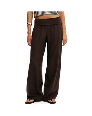 Cotton On Haven Fold Over Pant - Black