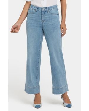 NYDJ Teresa High Waist Wide Leg Ankle Jeans - Blue