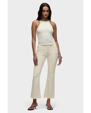 Hudson Jeans Barbara Flap Pocket Bootcut Crop - Natural