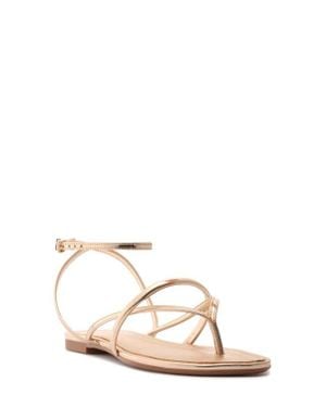 SCHUTZ SHOES Diana Ankle Strap Sandal - Natural