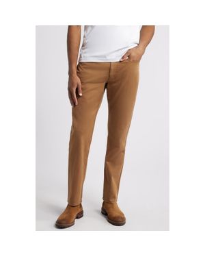 Johnston & Murphy Straight Leg Stretch Pima Cotton Pants - Brown