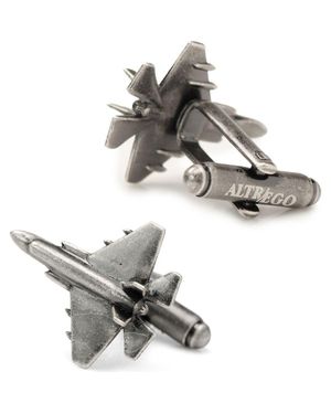 Cufflinks Inc. 3D Military Jet Cuff Links - Gray