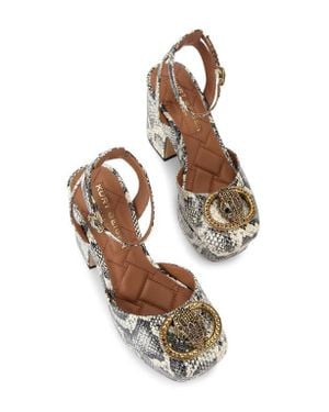 Kurt Geiger Snakeskin Embossed Platform Pump - Multicolor