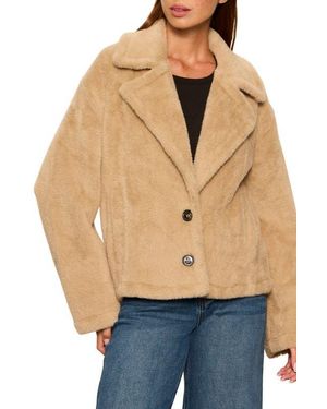 Sanctuary Colette Faux Fur Jacket - Blue