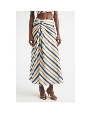 A.L.C. Diagonal Stripe Maxi Skirt - Multicolor