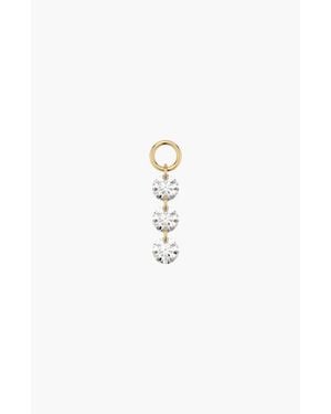 MEJURI Triple Set Lab Grown Diamond Hoop Charm - Multicolor