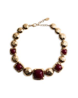 Mango Mixed Link Collar Necklace - Metallic