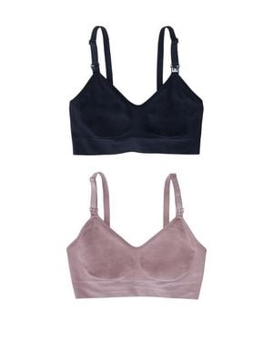Ingrid & Isabel Seamless Nursing + Pumping Bra 2-Pack Bundle - Multicolor