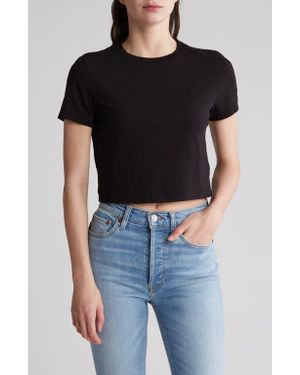RE/DONE Organic & Recycled Cotton Micro T-Shirt - Black