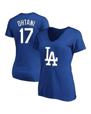 Profile Fanatics Shohei Ohtani Los Angeles Dodgers Plus Size Name & Number T-Shirt - Blue