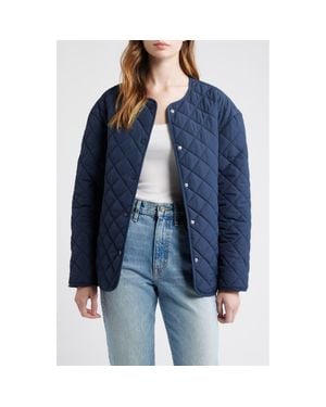 Thread & Supply Quilted Puffer Jacket - Blue