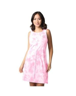 Margaritaville Boston Bruins Clouds Tie-Dye Dress - Pink