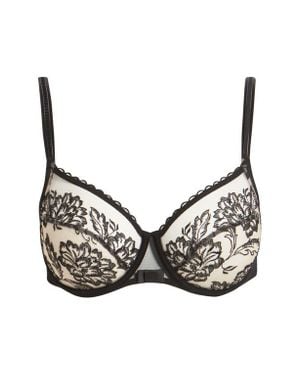 Simone Perele Romance Underwire Sheer Full Cup Bra - Black