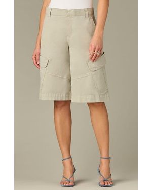 Wit & Wisdom Skyrise Cargo Bermuda Shorts - Natural