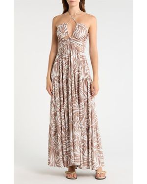Elan Cutout Cover-Up Maxi Dress - Natural