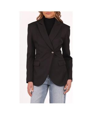Petal & Pup Danity One-Button Blazer - Black