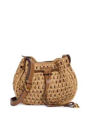 Rag & Bone River Raffia Crossbody Bag - Brown
