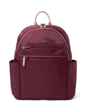 Baggallini Securtex Anti-Theft Vacation Backpack - Red