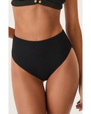 ViX Bela Hot High Waist Bikini Bottoms - Black