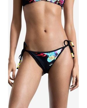 Desigual Side Tie Bikini Bottoms - Blue