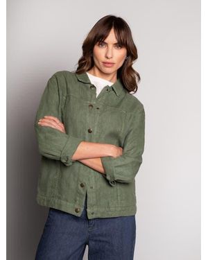 Celtic & Co. Linen Western Jacket - Green