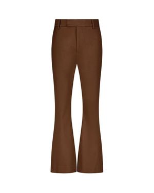 SAINT PERRY Flare Pants - Brown