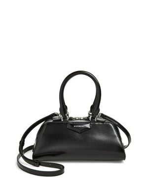 Givenchy Mini Antigona Leather East/West Satchel - Black
