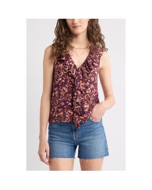 Treasure & Bond Ruffle Tank - Red