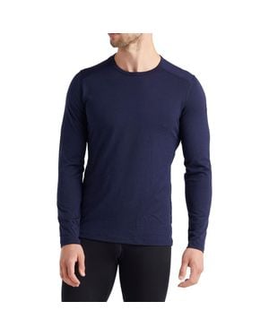 Icebreaker Oasis Long Sleeve Wool Base Layer T-shirt - Blue