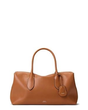 Polo Ralph Lauren Bellport Leather Satchel - Brown