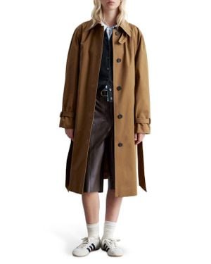 & Other Stories Cotton Trench Coat - Brown