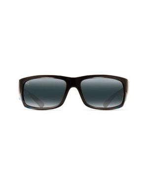 Maui Jim World Cup 64Mm Polarized Oversize Sport Sunglasses - Black