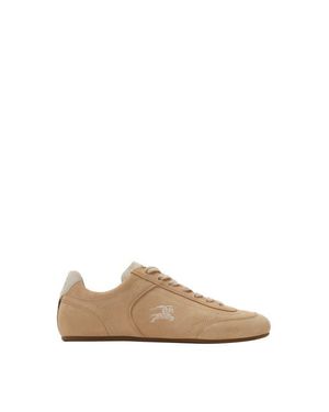 Burberry Suede Knight Runner Sneakers - Brown