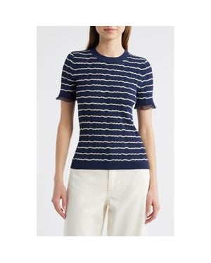 Rag & Bone Chiara Crewneck Rib Sweater - Blue