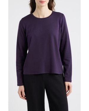 Eileen Fisher Crewneck Top - Purple