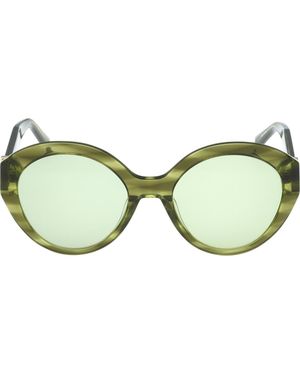 Abercrombie & Fitch 54Mm Round Sunglasses - Green